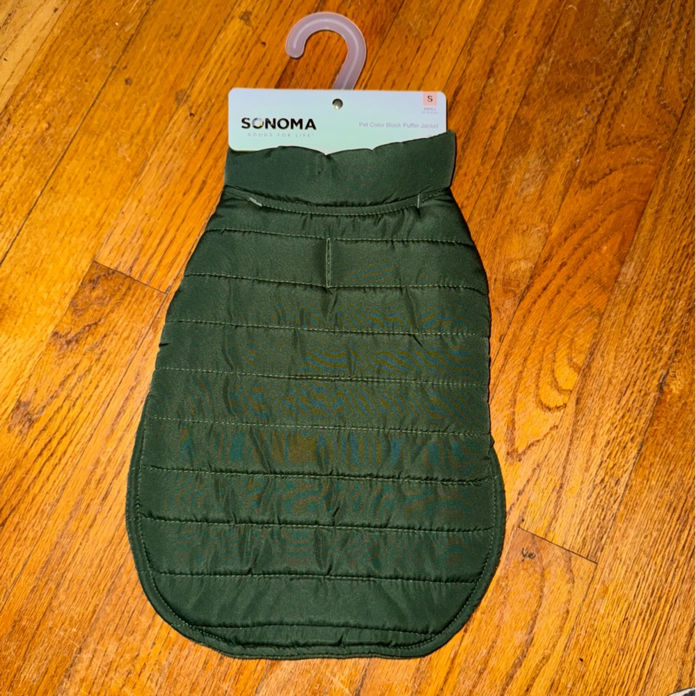 Sonoma Goods For Life Color Block  Pet Puffer Jacket NWT